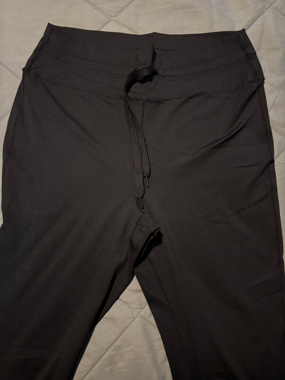 Wide Leg Drawstring Pants - Black - Picture 2 of 4